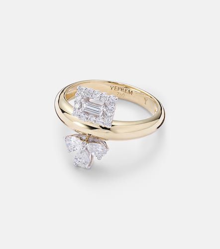 Golden Strada 18kt ring with diamonds - Yeprem - Modalova