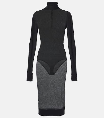 Turtleneck jersey midi dress - Saint Laurent - Modalova