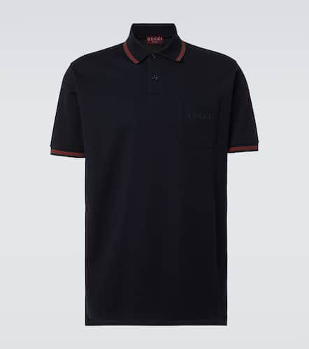 Double G cotton-blend piquÃ© polo shirt - Gucci - Modalova