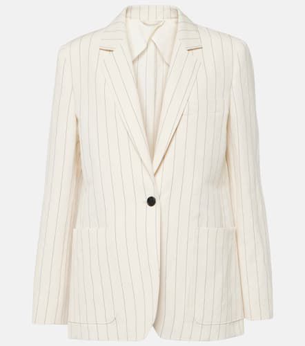 Pinstripe linen and cotton blazer - Max Mara - Modalova