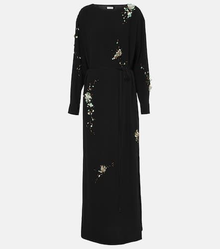 Embroidered crÃªpe satin gown - Dries Van Noten - Modalova