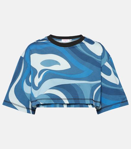 Pucci Marmo cotton jersey crop top - Pucci - Modalova