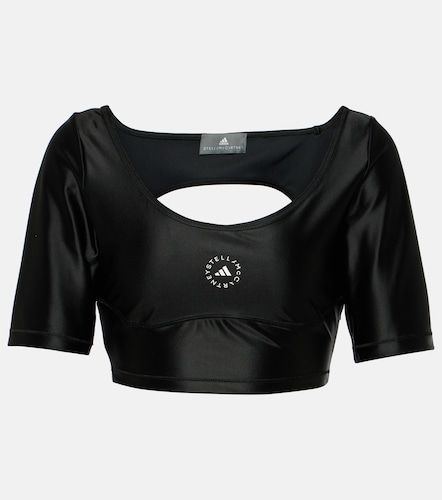 Crop top con logo - Adidas by Stella McCartney - Modalova