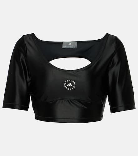 Logo technical crop top - Adidas by Stella McCartney - Modalova