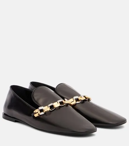 Chain-detail leather loafers - Jil Sander - Modalova