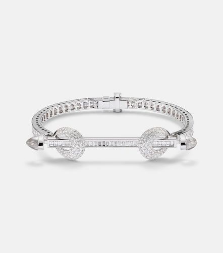 Bracciale Chakra in oro bianco 18kt con diamanti e quarzo - Ananya - Modalova