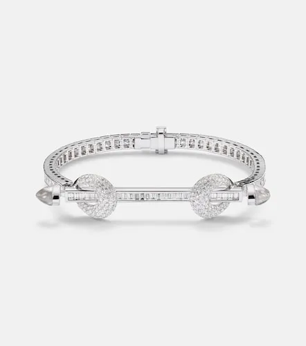Chakra 18kt white gold bracelet with diamonds and quartz - Ananya - Modalova