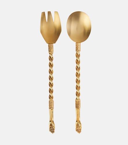Cubertería de 2 piezas chapada en oro - Natalia Criado - Modalova