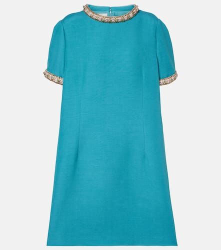 Wool and silk embellished cocktail dress - Valentino - Modalova