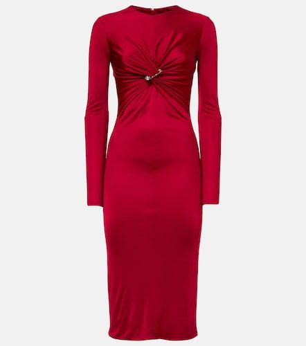 Midikleid Safety Pin aus Jersey - Versace - Modalova