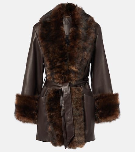 Chloé Lederjacke mit Shearling - Chloe - Modalova