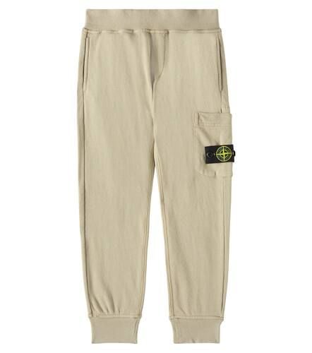 Compass cotton sweatpants - Stone Island Junior - Modalova