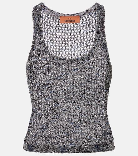 Missoni Sequined knitted tank top - Missoni - Modalova
