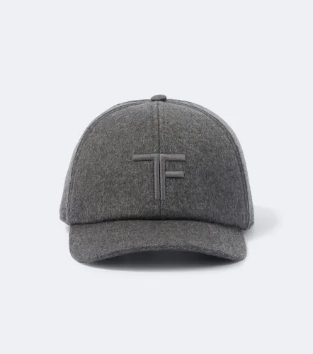Tom Ford Logo cashmere baseball cap - Tom Ford - Modalova