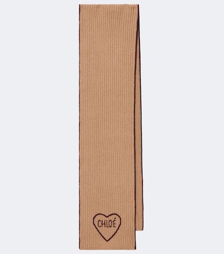 Encour wool and cashmere scarf - Chloe - Modalova