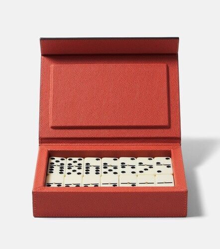 Set Domino Parma aus Leder und Walnuss - Giobagnara - Modalova