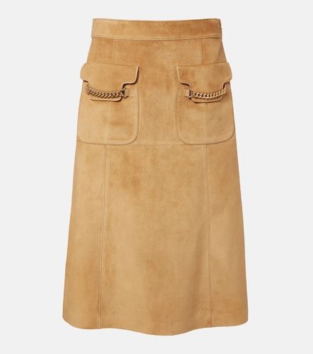 Gucci Gonna midi in suede - Gucci - Modalova