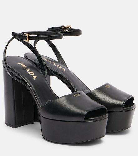 Prada Leather platform sandals - Prada - Modalova