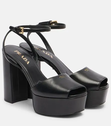 Prada Leather platform sandals - Prada - Modalova