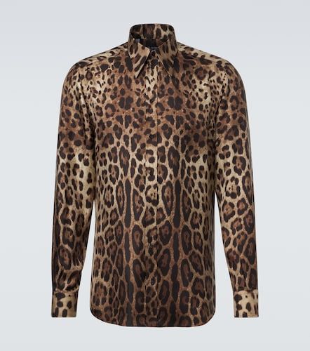 Camisa de seda estampada - Dolce&Gabbana - Modalova