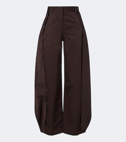 Pantaloni a gamba larga in cotone e seta - Loewe - Modalova