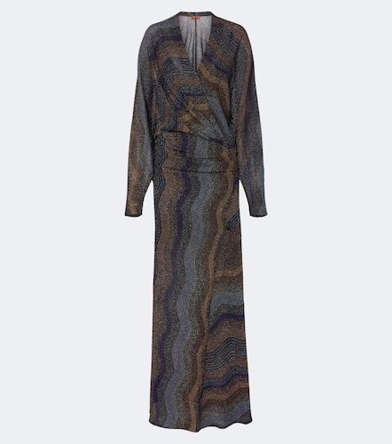 Vestido de fiesta de lamé estampado drapeado - Missoni - Modalova