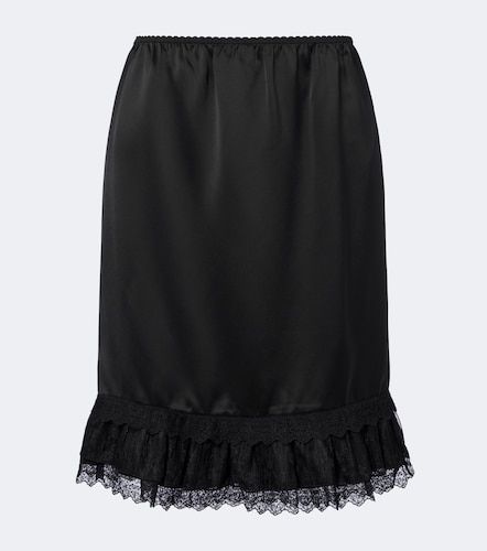 Ganni Midirock aus Satin mit Spitze - Ganni - Modalova