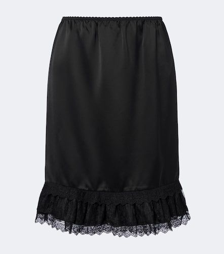 Ganni Midirock aus Satin mit Spitze - Ganni - Modalova