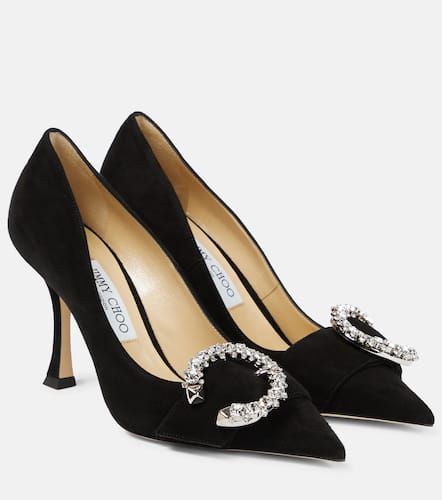 Melva 90 embellished suede pumps - Jimmy Choo - Modalova