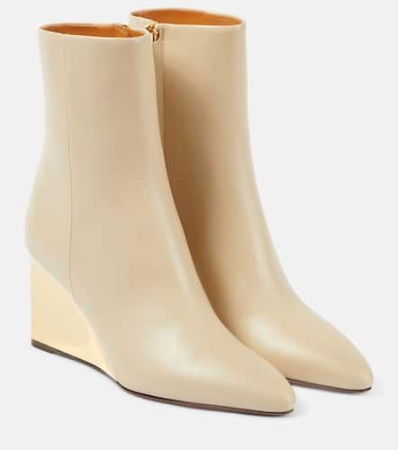 ChloÃ© Rebecca leather wedge ankle boots - Chloe - Modalova