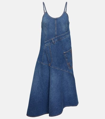 Asymmetric denim midi dress - JW Anderson - Modalova