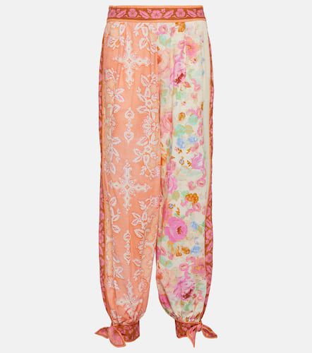 Raie printed cotton track pants - Zimmermann - Modalova