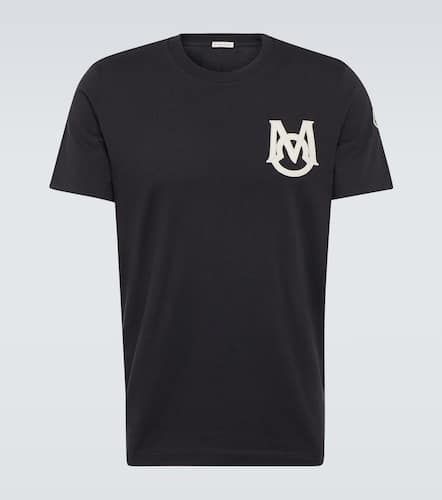 Moncler Logo cotton jersey T-shirt - Moncler - Modalova