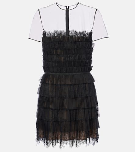 Hayla tulle and chantilly lace minidress - Costarellos - Modalova