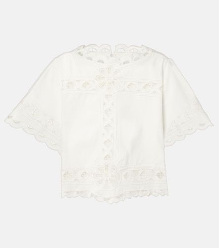 Crop top Parissa de algodón bordado - Isabel Marant - Modalova