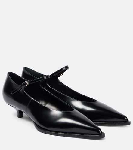 Miu Miu 35 brushed leather pumps - Miu Miu - Modalova