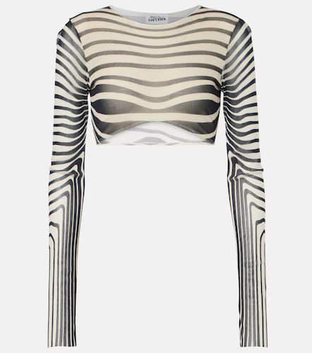 The Navy Body Morphing cropped top - Jean Paul Gaultier - Modalova