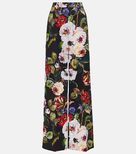Pantaloni a gamba larga in misto cotone - Dolce&Gabbana - Modalova