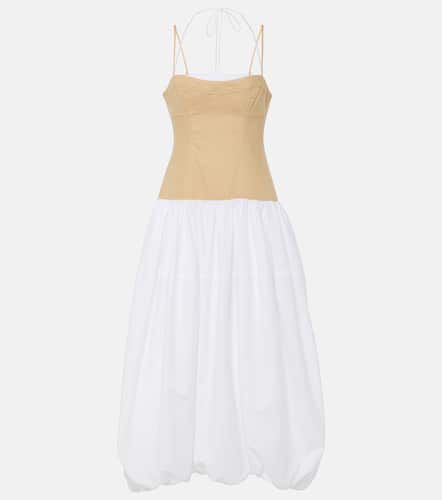 Pfeiffer cotton and linen-blend midi dress - Simkhai - Modalova