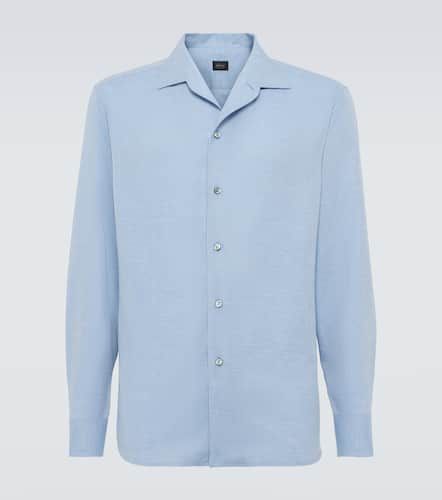 Cotton and cashmere flannel shirt - Brioni - Modalova