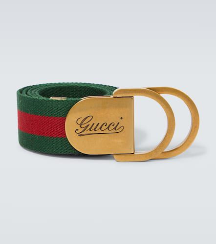 Script Web Stripe canvas belt - Gucci - Modalova