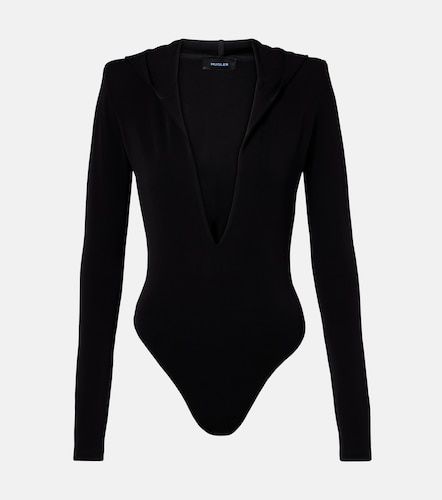 Mugler Body de jersey con capucha - Mugler - Modalova