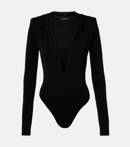 Mugler Hooded jersey bodysuit - Mugler - Modalova