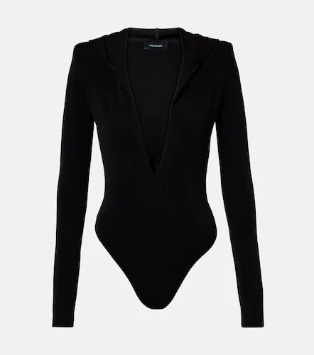 Mugler Hooded jersey bodysuit - Mugler - Modalova