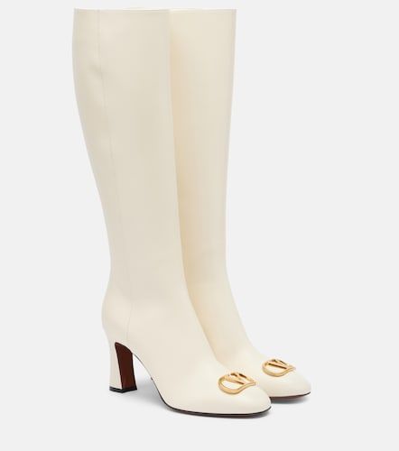 VLogo 80 leather knee-high boots - Valentino Garavani - Modalova