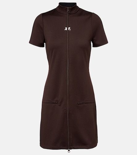 Interlock jersey zip-up minidress - Courreges - Modalova