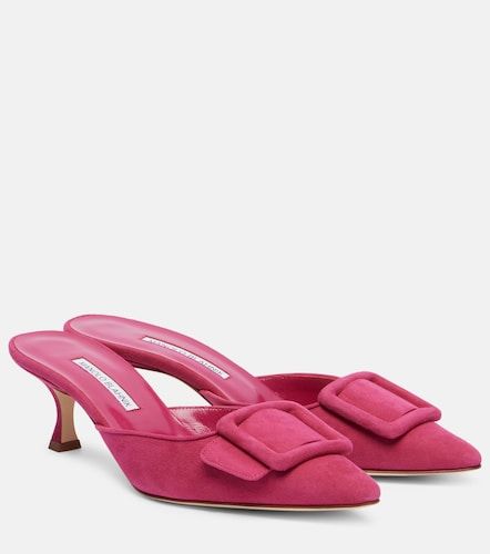 Mules Maysale in suede - Manolo Blahnik - Modalova
