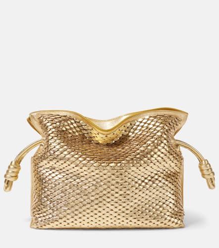 Flamenco Small metallic leather clutch - Loewe - Modalova