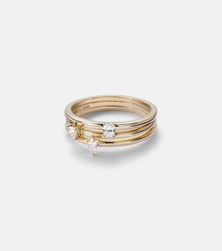 Anillo de oro de 14 ct con diamantes - Stone and Strand - Modalova