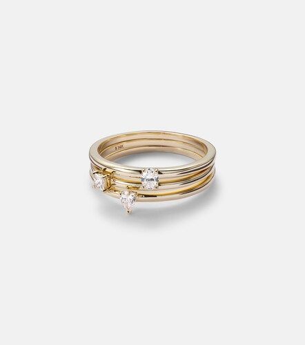 Ring aus 14kt Gelbgold mit Diamanten - Stone and Strand - Modalova